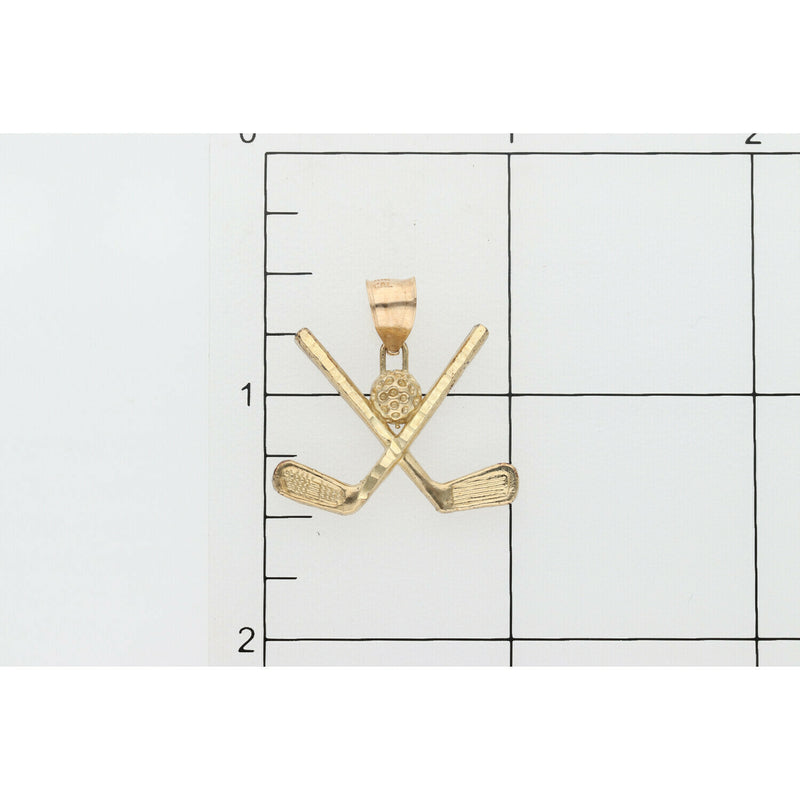 10 Karat Gold Golf Charm