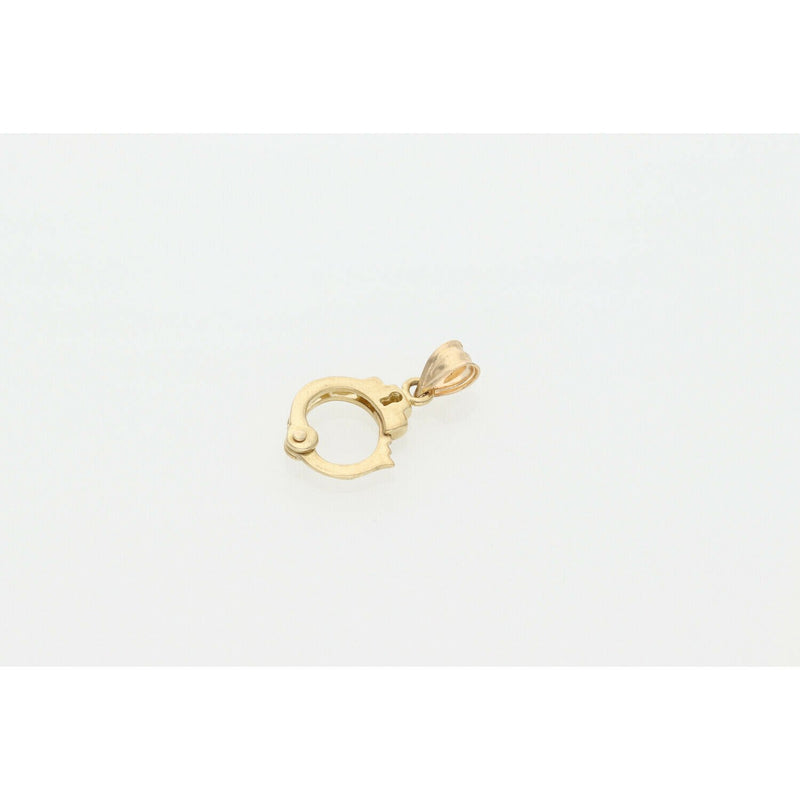 10 Karat Gold Handcuffs Charm W: 1.5