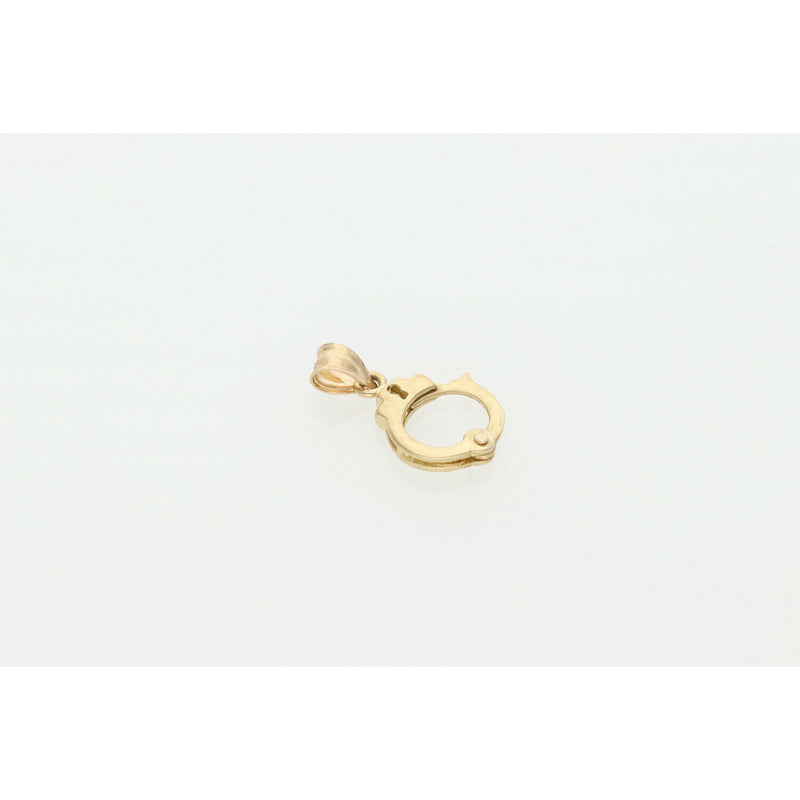 10 Karat Gold Handcuffs Charm W: 1.5