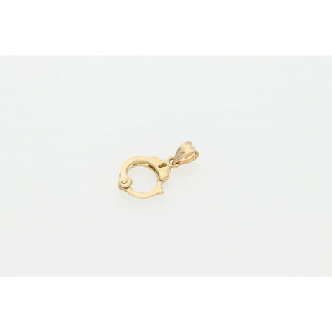 10 Karat Gold Handcuffs Charm W: 1.5