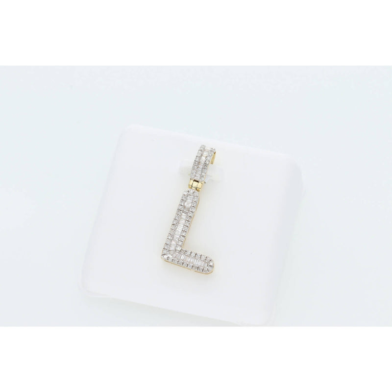 10 Karat Gold 1/3ctw Diamond Initial "L" Pendant