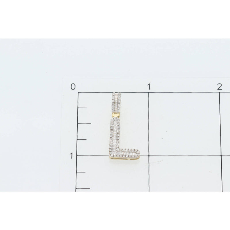 10 Karat Gold 1/3ctw Diamond Initial "L" Pendant