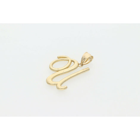 10 Karat Gold Cursive Letter 
