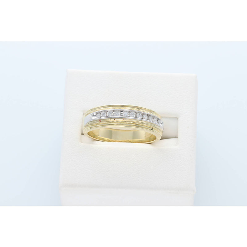 10 Karat Gold 0.25ctw Diamond Two Tone Ring