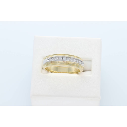 10 Karat Gold 0.25ctw Diamond Two Tone Ring