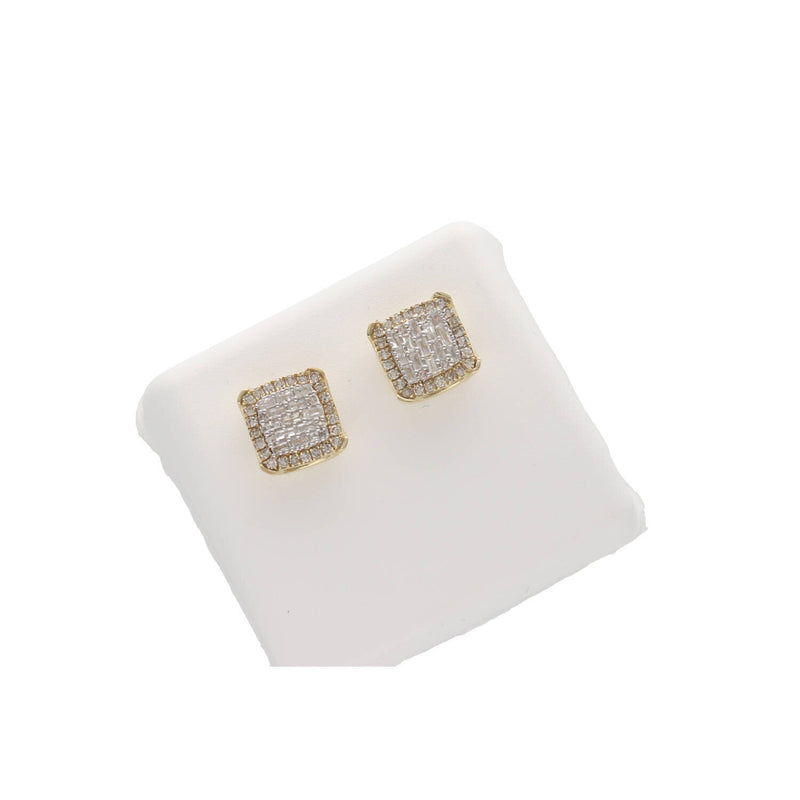10K Gold 1/2 Ctw Diamond Stud Earrings