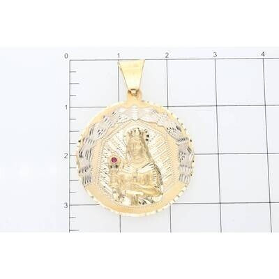 14k Gold & CZ Santa Barbara Med D:3 1/4"  W:40.2
