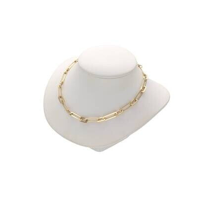 Gold Paper Clip Chain 