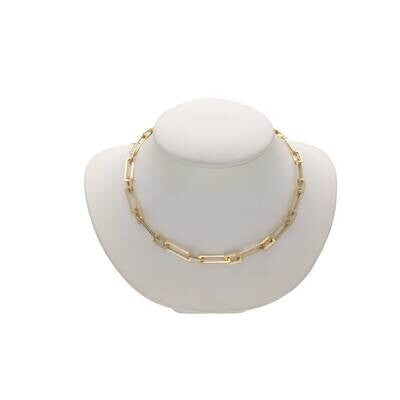 14K Gold Paper Clip Chain