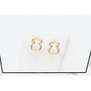 Gold Bear Stud Earrings