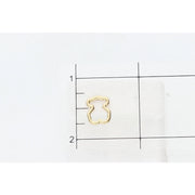 14 Karat Gold Bear Stud Earrings