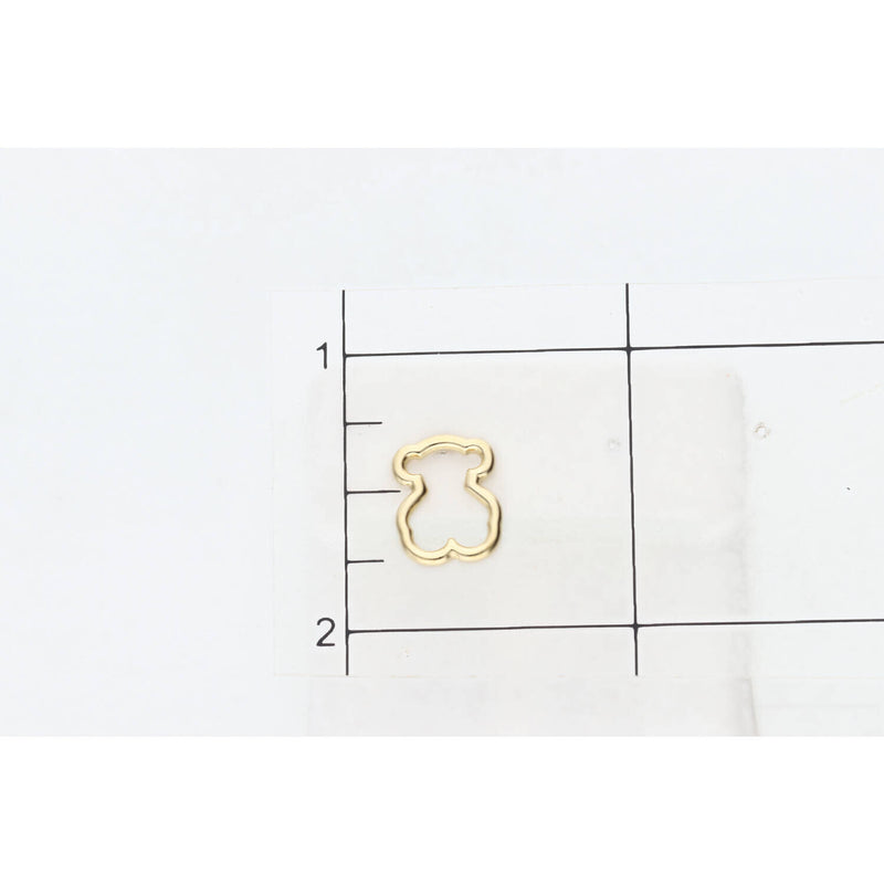 14 Karat Gold Bear Stud Earrings