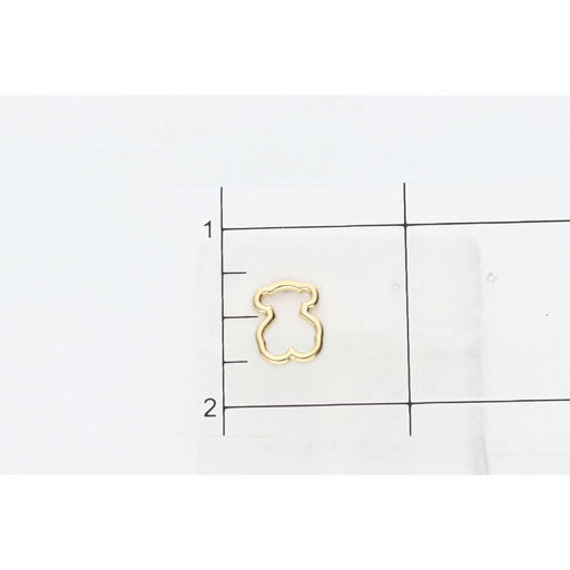 14 Karat Gold Bear Stud Earrings