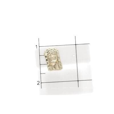 10 Karat Gold Jesus Face Earrings 