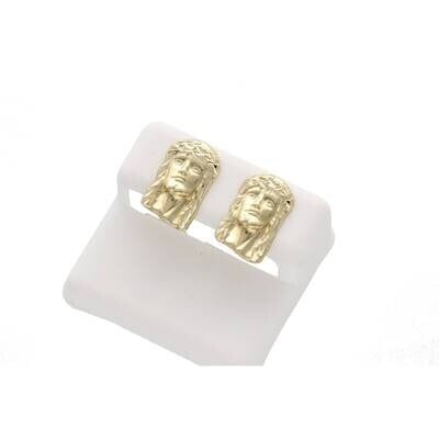  Gold Jesus Face Earrings