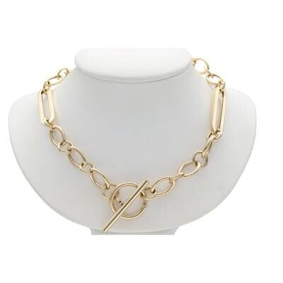 Gold Fancy Rolo Necklace