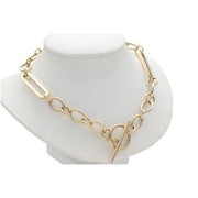 14Karat Gold Fancy Rolo Necklace  W:16.3