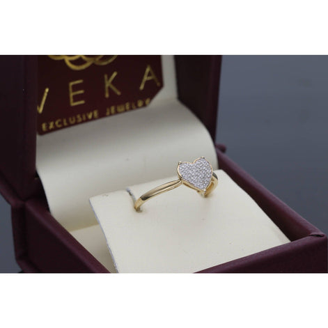 Diamond Prong Heart Ring