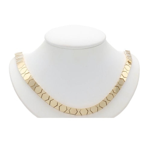 14K G Fancy XOXO Style Necklace 5-8x18