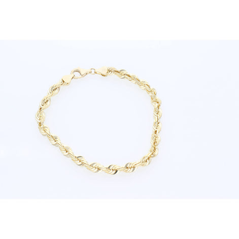 14 Karat Solid Gold Rope Bracelet 5.5mm/ 8.5