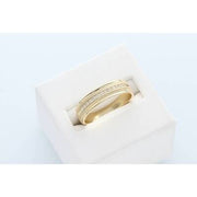 10 Karat Gold 0.21ctw Diamond Mens Band Ring