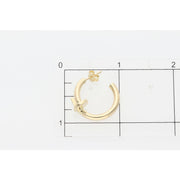 14k Real Gold Stud Nail earrings 