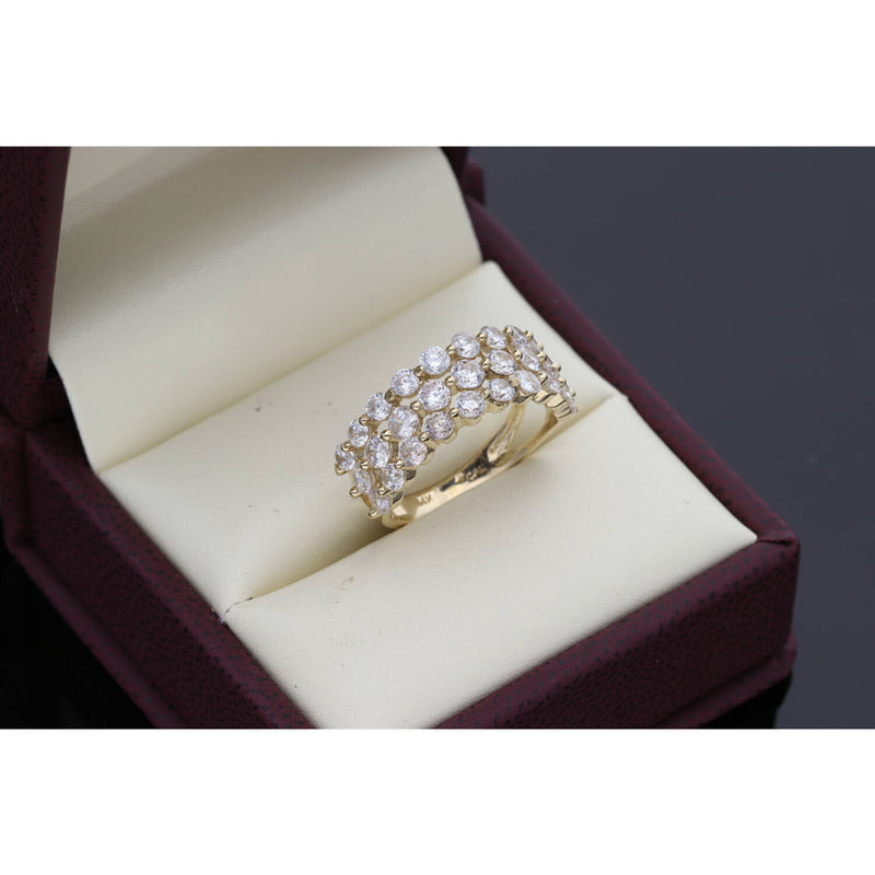 Half Eternity Gold Band