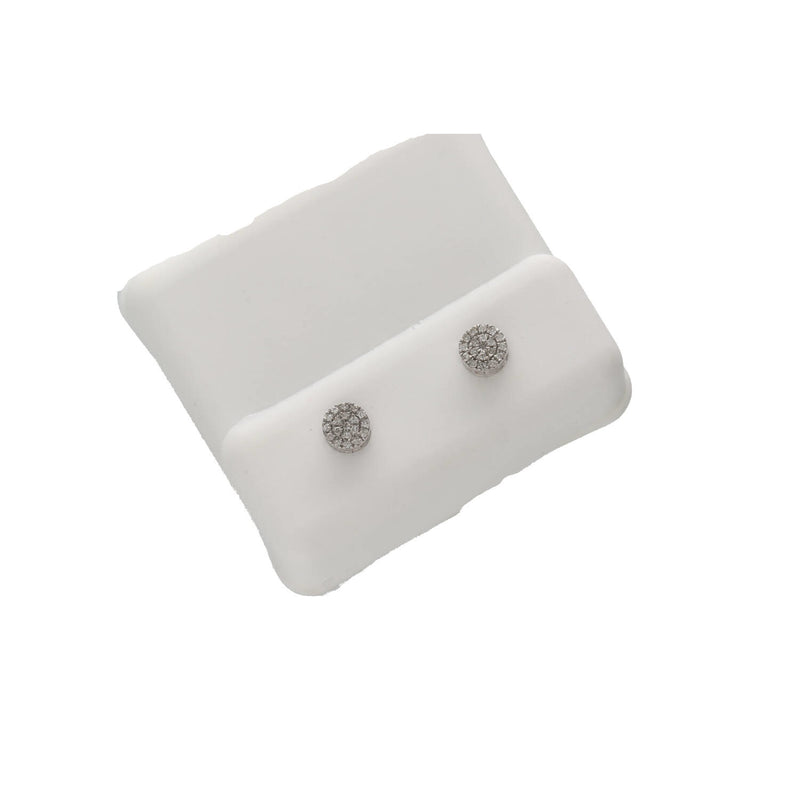 A pair of Men's 10K Gold Diamond Stud Earrings 0.15ctw Round Cut Natural Diamonds"

