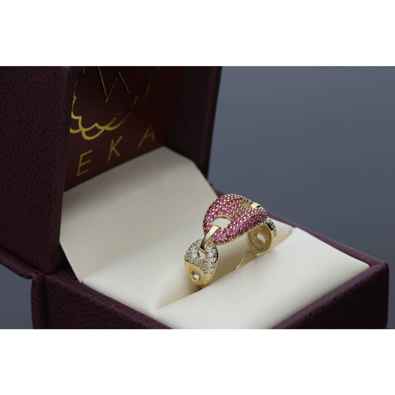Real Gold Colored Mariner Ring