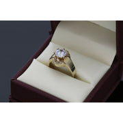 Single Stone Gold Promise Ring