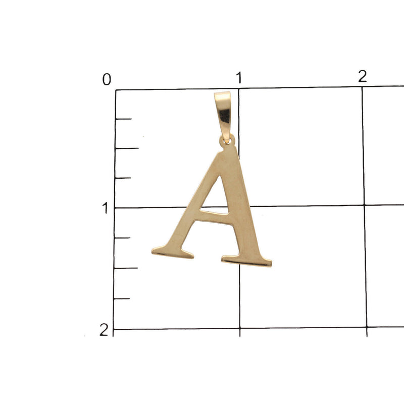 Gold Letter “A” Charm 14 Karat W : 2.3