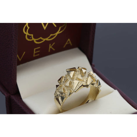 10K Gold Nugget Ring S:12 W:8.5