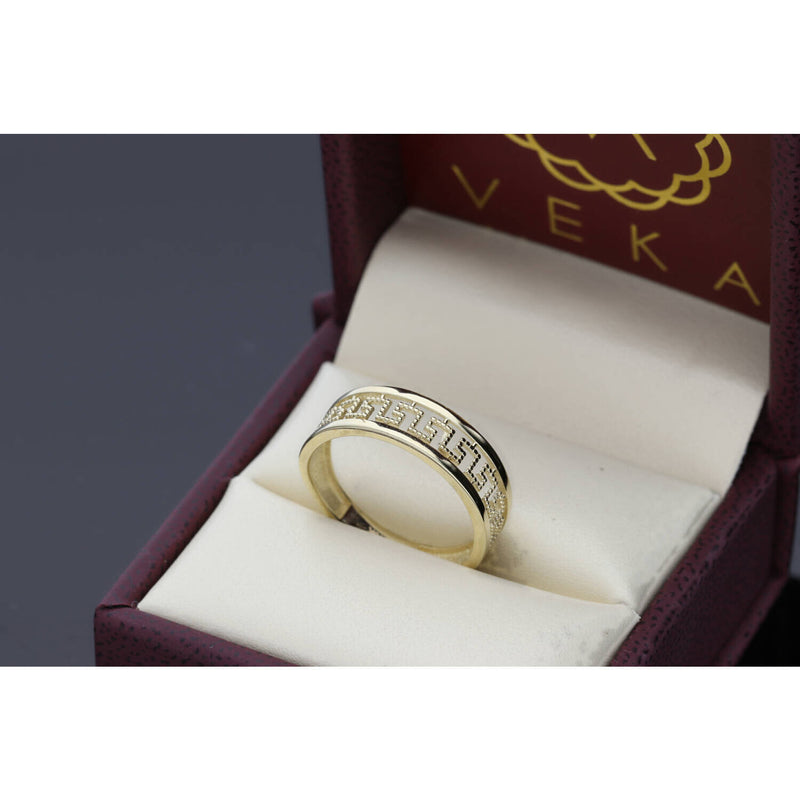 10K Gold Maze Style Band