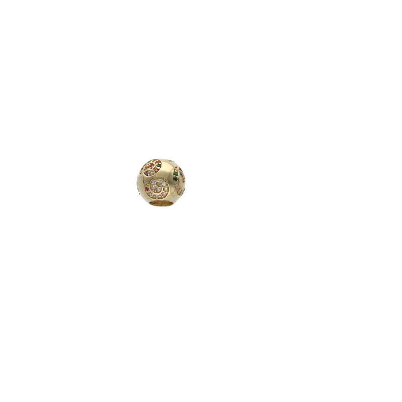 Gold Ball Break Charm