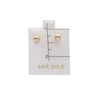 14k Gold ball Earrings #4
