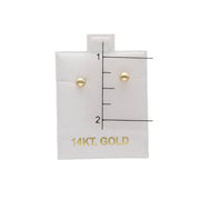 14k Gold ball Earrings