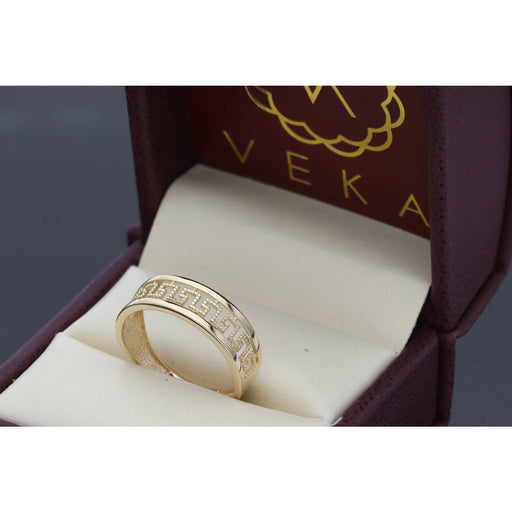 14K Gold Maze Band