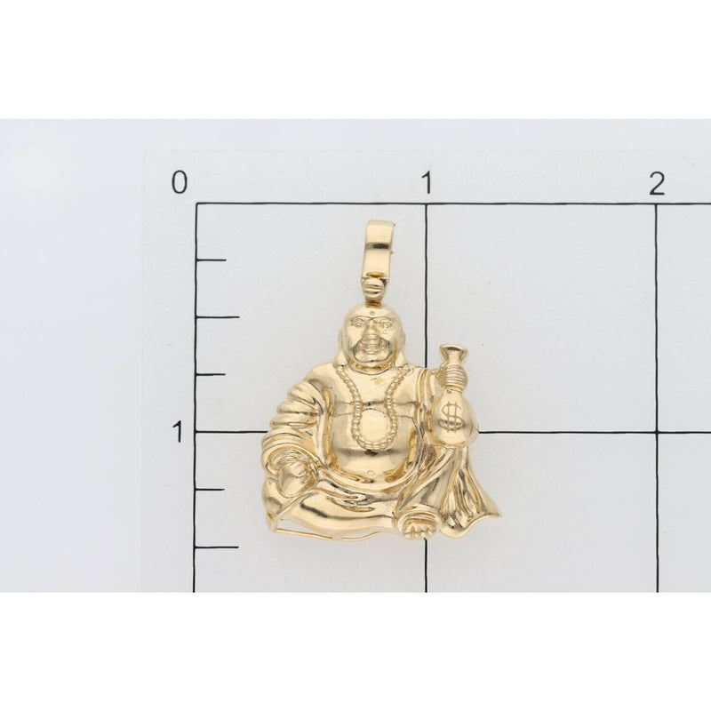 14 Karat Gold Plain Buddha Charm