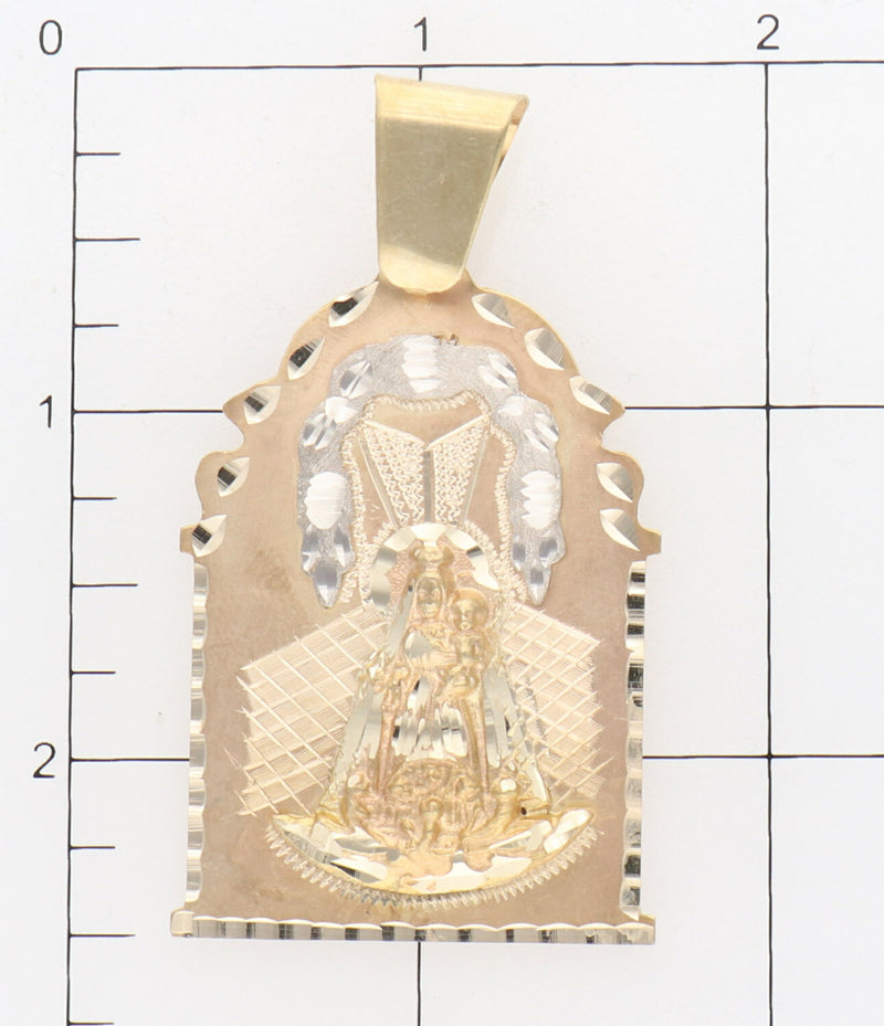 10K G Tone Caridad Del Cobre House Charm W: 12.3