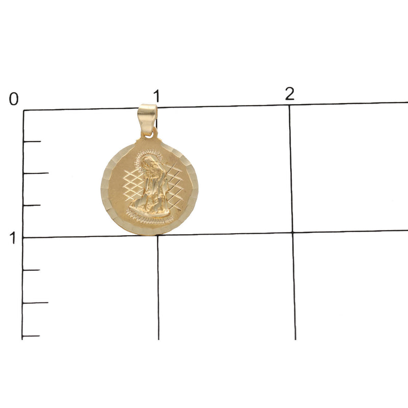 14 Karat Gold San Lazaro Tiny CHarm W:2.2