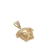 14 Karat Gold & Cz Medusa Charm