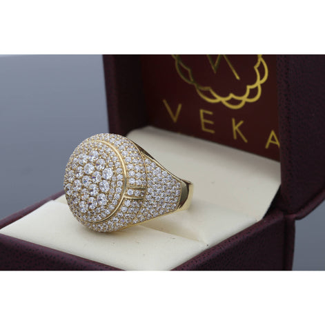 10K Gold & CZ Men's Ring 