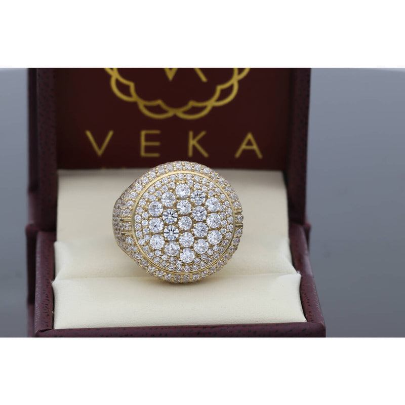 10K Gold & CZ Men's Ring