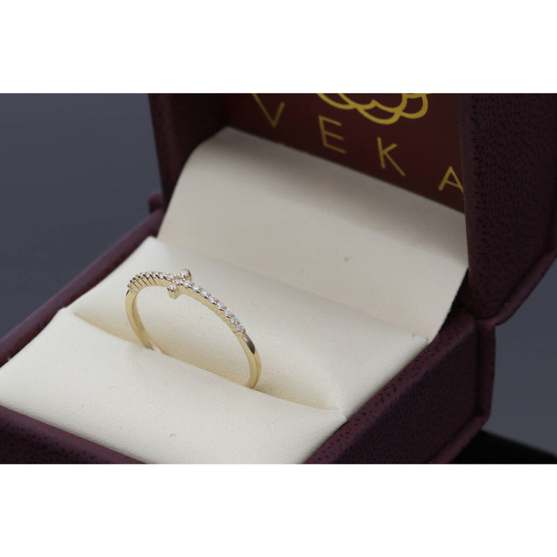 14 Karat Gold & CZ Ring