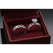 White Gol Trio Wedding Ring