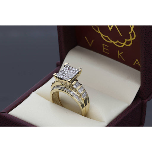 10 Karat Gold  Diamond Cinderella Ring