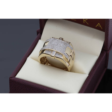 Diamond Square Men's Ring