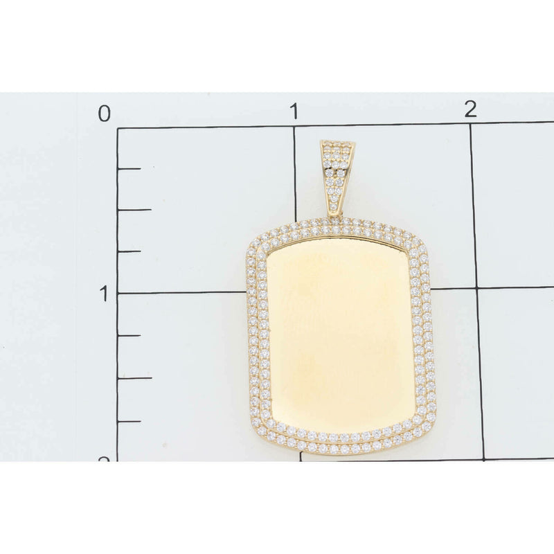14K Gold  Medium Photo Charm W: 6.0