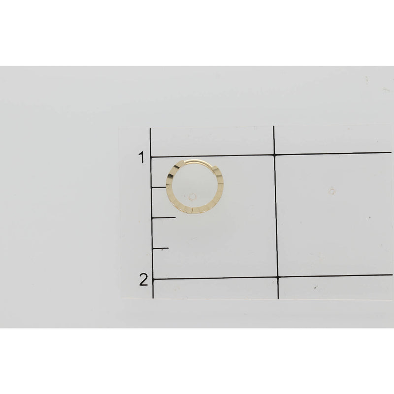 10K Gold & CZ Hoops W:1.0