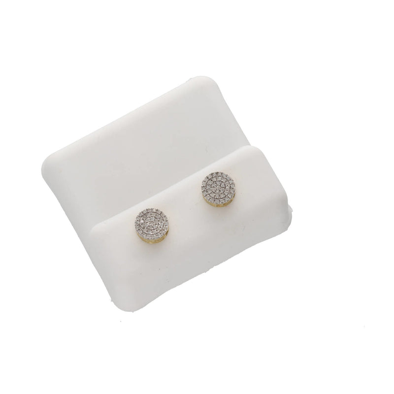 10K Gold 0.15 ctw Diam Flow Earr